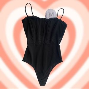 BRAND NEW PRINCESS POLLY BLACK BODYSUIT size US 2